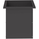 Vrtna posuda za sadnju s LED svjetlom 2 kom. Crna - Crna 40 x 40 x 40 cm 2 | shoptok.hr