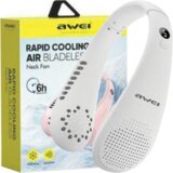 Awei VRATNI VENTILATOR F31 1200MAH BELO OHIŠJE HEAT FAN, (22007610) | Shoptok.si
