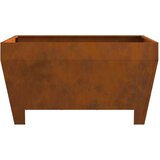 vidaXL Corten jeklo 80 x 80 x 43 cm Vzdržljivo Rustikalno ognjišče | Shoptok.si