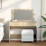  Toaletni stolić s LED svjetlima boja hrasta 100x40x120 cm | shoptok.hr