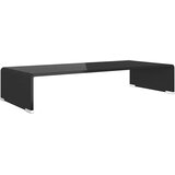  Stalak za TV/Monitor Stakleni Crni 70x30x13 cm | shoptok.hr