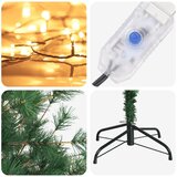  Umjetno božićno drvce s nogom 210 cm 300 LED lampica - 210 cm s LED svjetlima | shoptok.hr