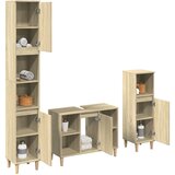 Maison Chic Kopalniški sestavi - Kopalniška garnitura 3-delna sonoma hrast inženirski les, (21788193) | Shoptok.si