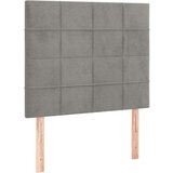  Box spring s madracem LED svjetlosivi 90x190 cm baršun | shoptok.hr