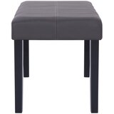  Klupa od umjetne kože 106 cm siva | Eponuda.com