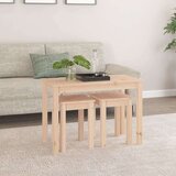  Uklapajući stolići 3 kom od masivne borovine | shoptok.hr