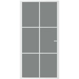 Unutarnja vrata 102 5x201 5 cm bijela od ESG stakla i aluminija | shoptok.hr