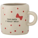 Bloomingville Bež šalica s božićnim motivom od kamenine 250 ml Christy – | shoptok.hr