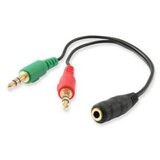 Equip Audio Jack 3,5 mm ženski kabel / 2X priključek 3,5 mm moški - 14, (21407377) | Shoptok.si