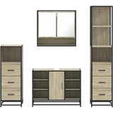  4-dijelni set kupaonskog namještaja boja hrasta sonome drveni Sonoma oak | shoptok.hr