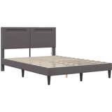  Krevetna konstrukcija Siva 120 x 200 cm Umjetna koža | shoptok.hr
