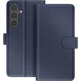 AVIZAR Denarnica za Galaxy S25 FE serije Chesterfield s funkcijo stojala, Modra noč, (5000190226) | Shoptok.si