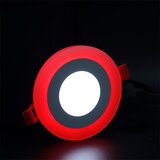 Mitea Lighting ugradni okrugli led panel crveni 3W+3W 6500K+ M3UO-D Cene