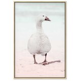  Slika - Winter Duck (1 Part) Vertical 80x120 U prirodnom drvenom okviru | shoptok.hr