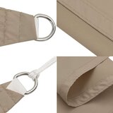 vidaXL senčno jadro oksford blago pravokotno 3,5x5 m taupe | Shoptok.si