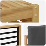  Setovi sofa s jastukom 9 pcs Bijela i antracit Poliester | shoptok.hr