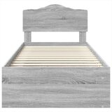  Konstrukcija postelje z vzglavjem Siva Sonoma 100 x 200 cm, (5000120929) | Shoptok.si
