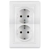  Dupla Utičnica Bela ( 442 ) Cene