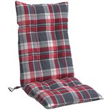  Jastuci za stolicu visoki naslon 2 kom crveni karirani tkanina | shoptok.hr