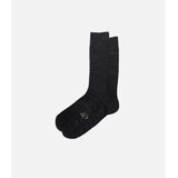Nudie Najlonke / Samostoječe nogavice Rasmusson Mens Rib Sock Dark Grey Siva Cene