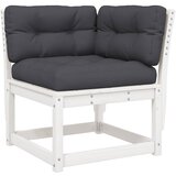  5-dijelni set vrtnih sofa s jastucima bijeli masivna borovina | shoptok.hr