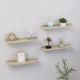 vidaXL Stenske police 4 kosi sonoma hrast 40x9x3 cm Cene