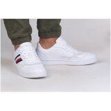 Tommy Hilfiger Nizke superge Court Cupsole Retro Lth Stripes Bela | Shoptok.si