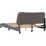 vidaXL Posteljni okvir z vzglavjem siva 120x200 cm umetno usnje | Shoptok.si