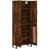  Visoka komoda dimljeni hrast 69 5x34x180 cm konstruiranog drva | shoptok.hr