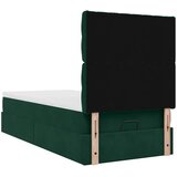  Okvir kreveta s madracima tamnozeleni 90x200cm baršunasti | shoptok.hr