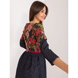 LAKERTA Dress-LK-SK-506575.60-navy-red | Shoptok.si