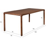 Zuiver Jedilna miza v jesenovem dekorju 90x160 cm Storm – | Shoptok.si