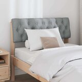 vidaXL Tapecirani uzglavlje Svijetlo siva 90 cm Čvrsto borovo drvo | shoptok.hr