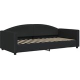  Dnevni krevet crni 90 x 200 cm od tkanine | shoptok.hr