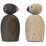 Kay Bojesen Denmark Set od 2 kipića od punog hrasta Kay Bojesen Danska Par vrabaca | shoptok.hr
