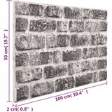  3D zidni paneli s uzorkom tamnosivih cigli 10 kom EPS | shoptok.hr