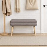  Klupa s dvostrukim slojem Sivosmeđa 80 x 40 x 47 cm Tkanina | shoptok.hr