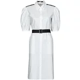 Karl Lagerfeld Kratke obleke POPLIN SHIRT DRESS Bela