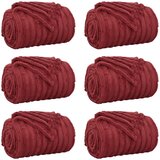  Pokrivači za bacanje 6 pcs Bordeaux Crvena 200 x 150 cm Runo | shoptok.hr