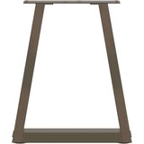  Noge za klubsko mizico v obliki črke V 2 kosa naravno jeklo 38 x (42-43,3) cm jeklo, (22123869) | Shoptok.si