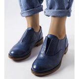 Gemre Navy eco-leather lace-up shoes Burdett | ePonuda.com