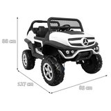  Licencirani auto na akumultor Mercedes BENZ UNIMOG - bijeli | shoptok.hr