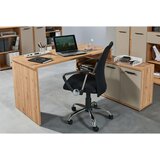 MID.YOU KOMBINIRANA PISALNA MIZA leseni material kašmir, hrast artisan | Shoptok.si