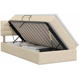  Krevet s madracem i skladištem Krem 90 x 200 cm Baršun | shoptok.hr