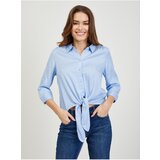 Orsay Light blue lady shirt with knot - Ladies | shoptok.hr