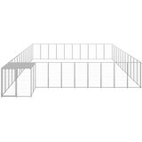  Pasji boks srebrn 37,51 m² jeklo - - Srebrna - 75.4 - 37.51 m² - | Shoptok.si