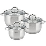 Shumee kinghoff srebrni 6 lončkov KH-4447, (21385446) | Shoptok.si