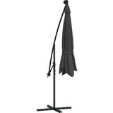  Previsni senčnik LED luči in kovinski drog 300 cm antracit, (20611083) | Shoptok.si