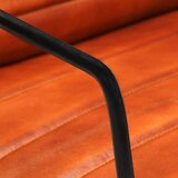  Fotelja od prave kože svjetlosmeđa | shoptok.hr