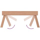  Sklopivi pladanj 55 x 35 x 25 cm od masivne tikovine | shoptok.hr